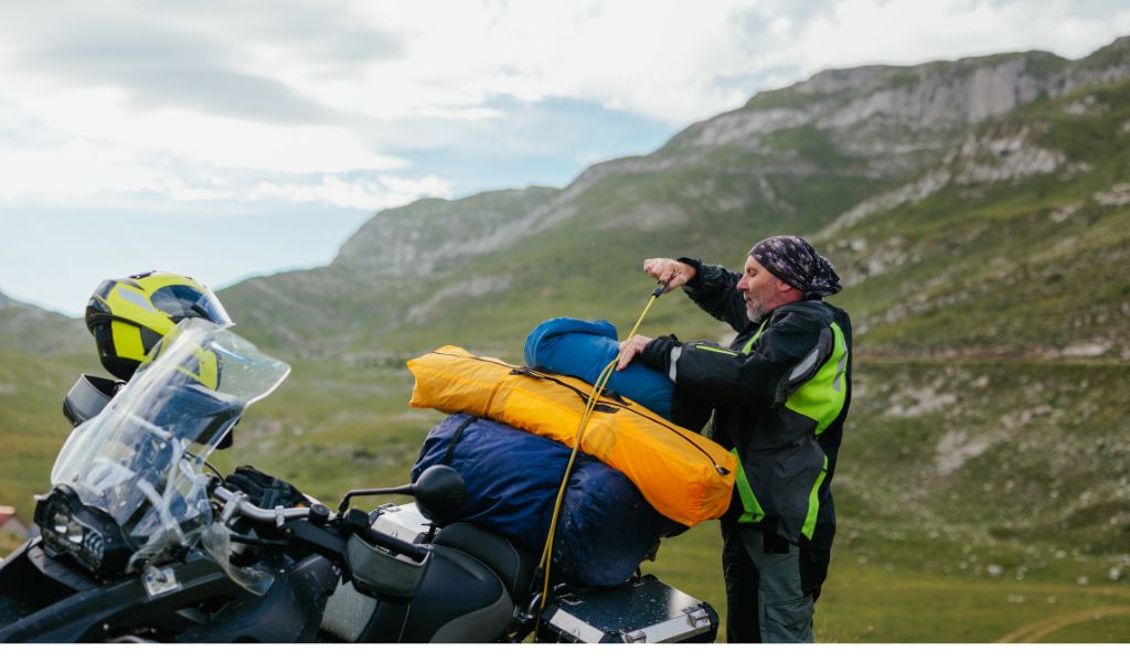 How to pack for motorcycle camping